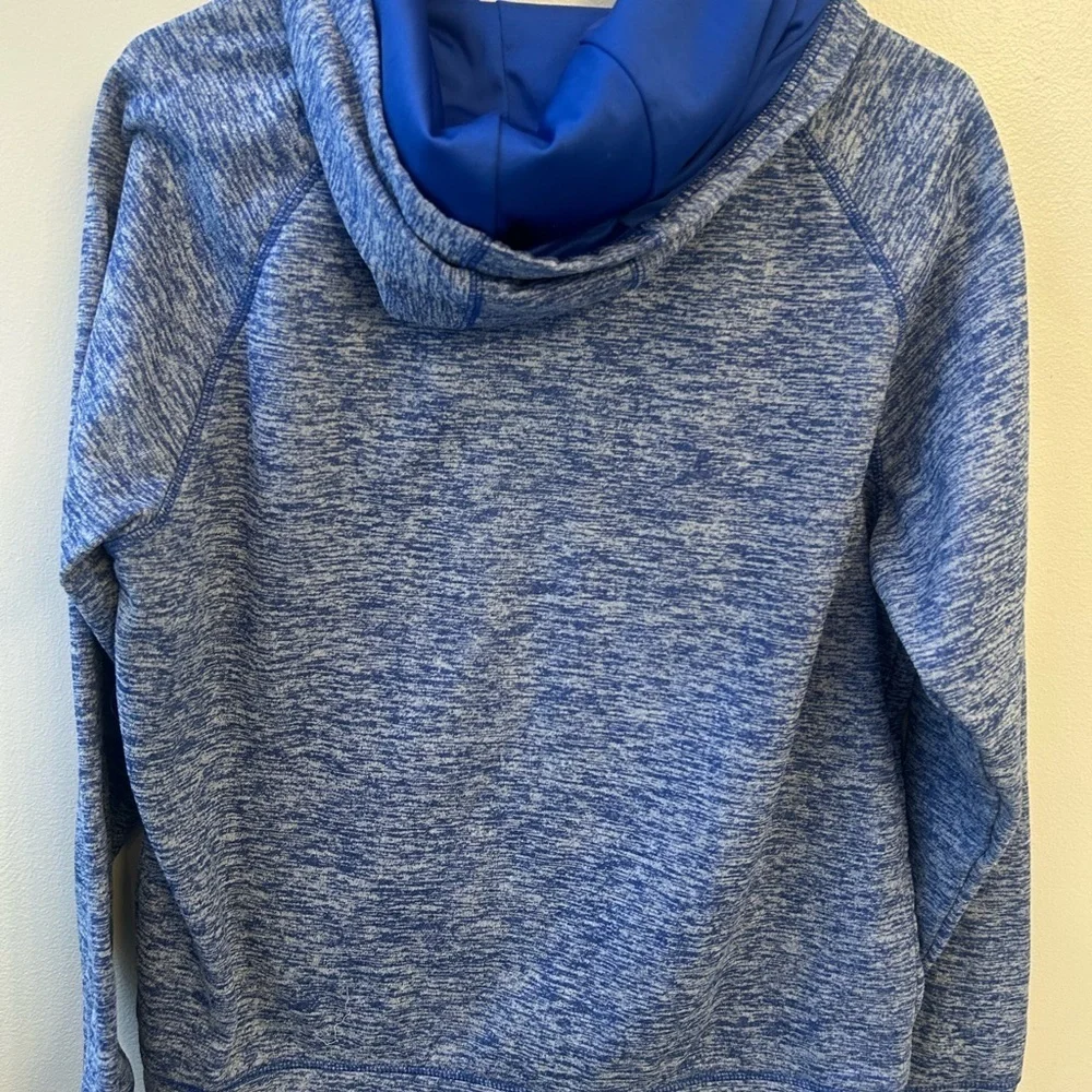 Jetties beach Nantucket unisex youth  XL Heathered blue hoodie